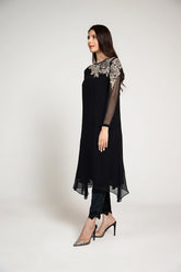 1 Piece  Chiffon Embroidered Shirt (AS0444)